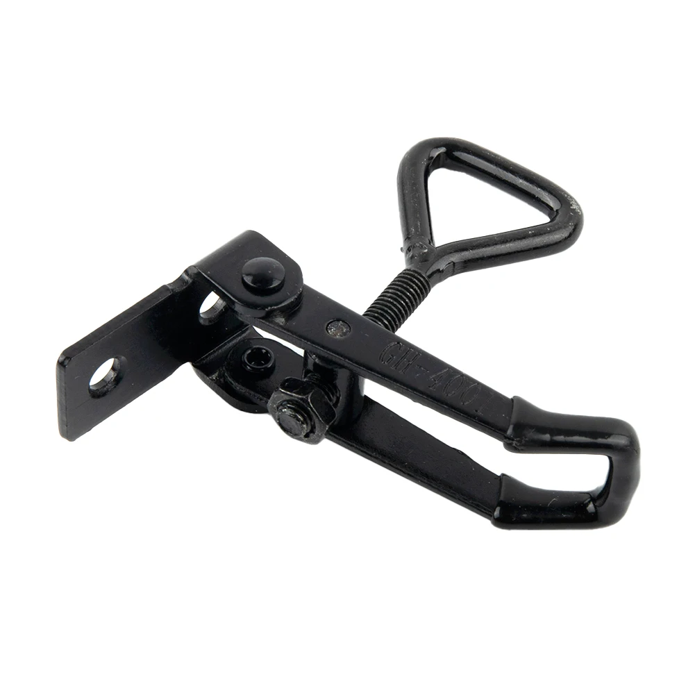 

Steel Hasp Toggle Clamp 220lbs Adjustable Black Plated GH-4001 High Carbon Steel For Lock-free Handle-less Boxe