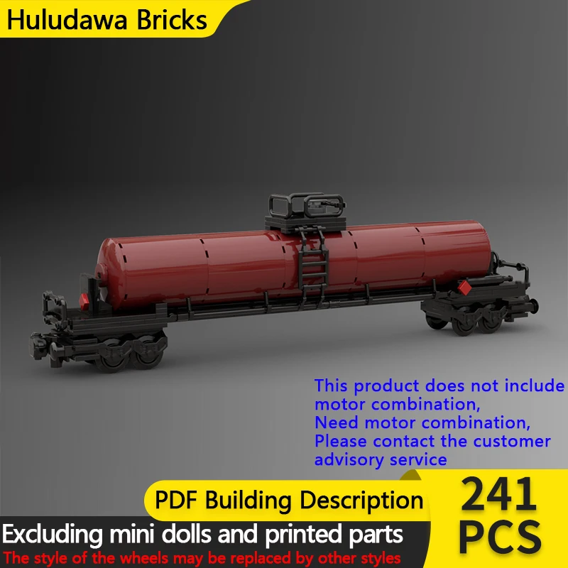 

Модель городского автомобиля MOC, строительные кирпичи, американский железнодорожный топливный бак, вагон, модульная технология, детские праздничные подарки, сборные игрушки, костюм