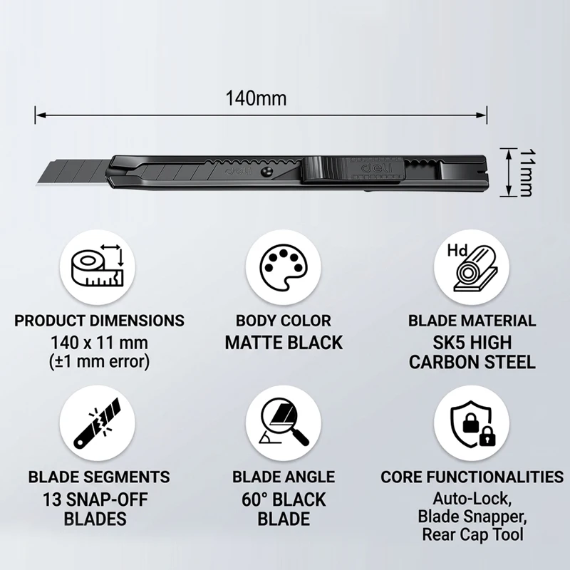 1/2/5/10Pcs Metal Shell Utility Knife 30° 60° Sharp Paper Cut Box Cutter Kit Non-Slip Blades Unboxing Handicraft Carving Tools