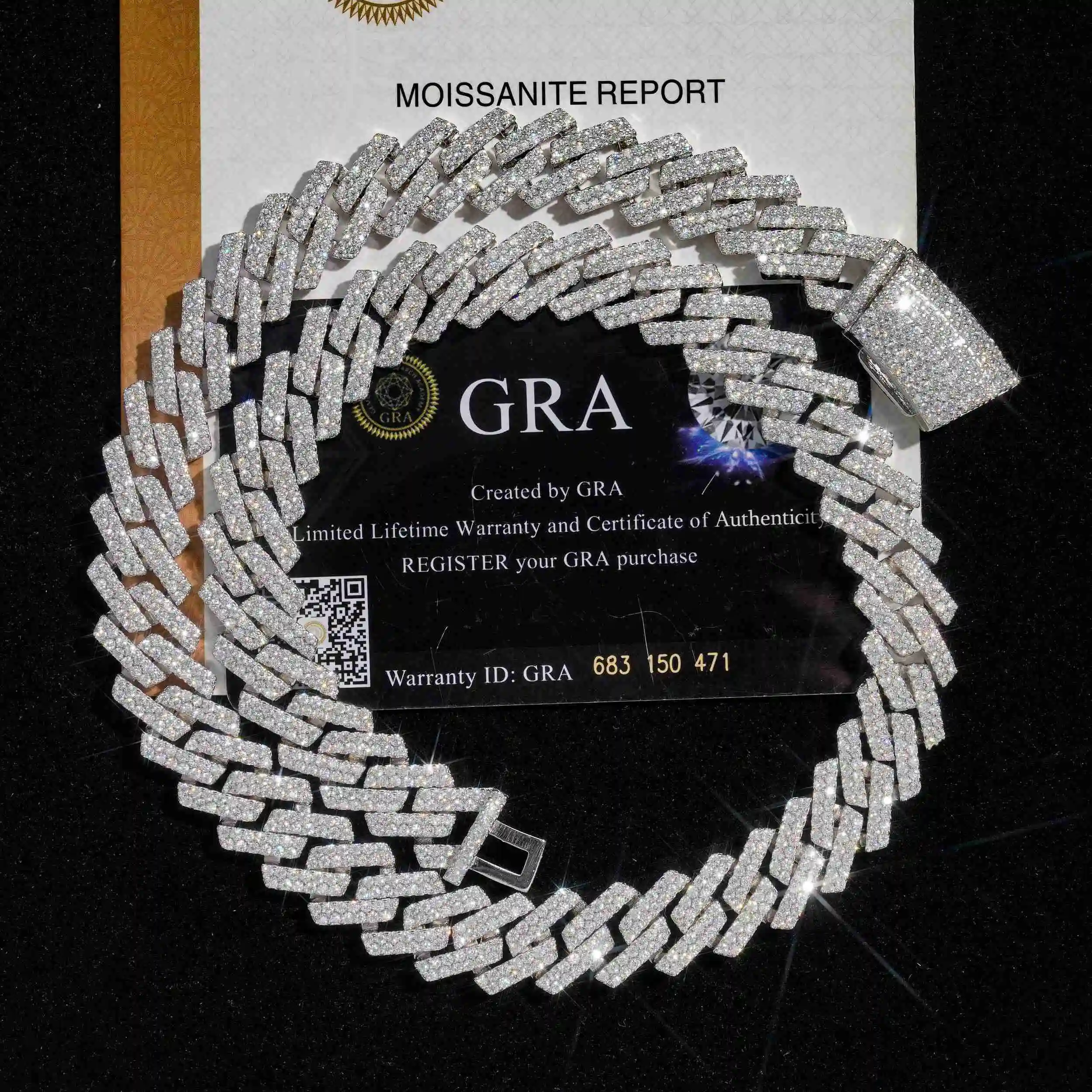 

Blingdiam хип-хоп мужские полные бриллианты Iced Out 12 мм кубинская цепочка из золота 14 карат 18 карат серебро 925 муассанит кубинский ожерелье