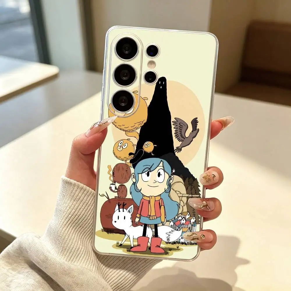 Hot Cartoon H-Hilda gift Phone Case Transparent Silicone Soft For Samsung S25,S24,S21,S22,S23,S30,Ultra,S20,Plus,Fe