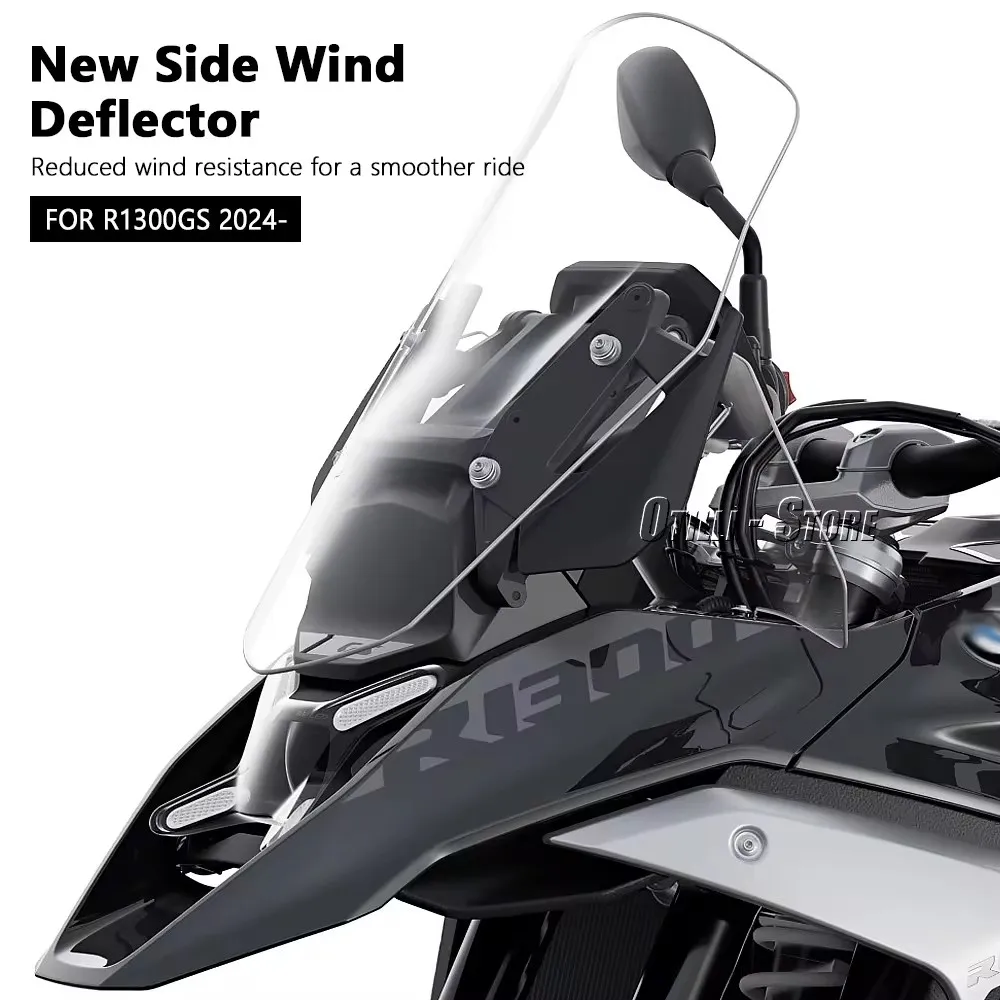 Motorcycle Accessories Side Windshield Windscreen Wind Deflector For BMW R1300GS R 1300 GS r1300gs 2024-