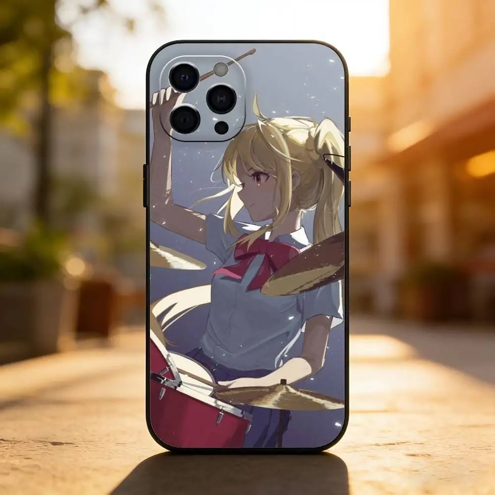 البوب أنيمي بوتشي ذا روك! جراب هاتف سيليكون أسود ناعم لهاتف آيفون 17,16,15,14,13,12,11,XS,Plus Pro Max #3