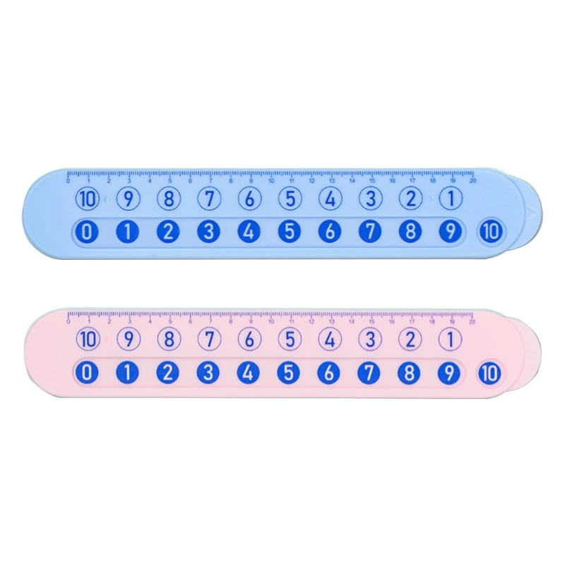 Math Learning Digital Decomposition Ruler Addition and Subtraction Calculator Numbers Matching Ruler for Home & School