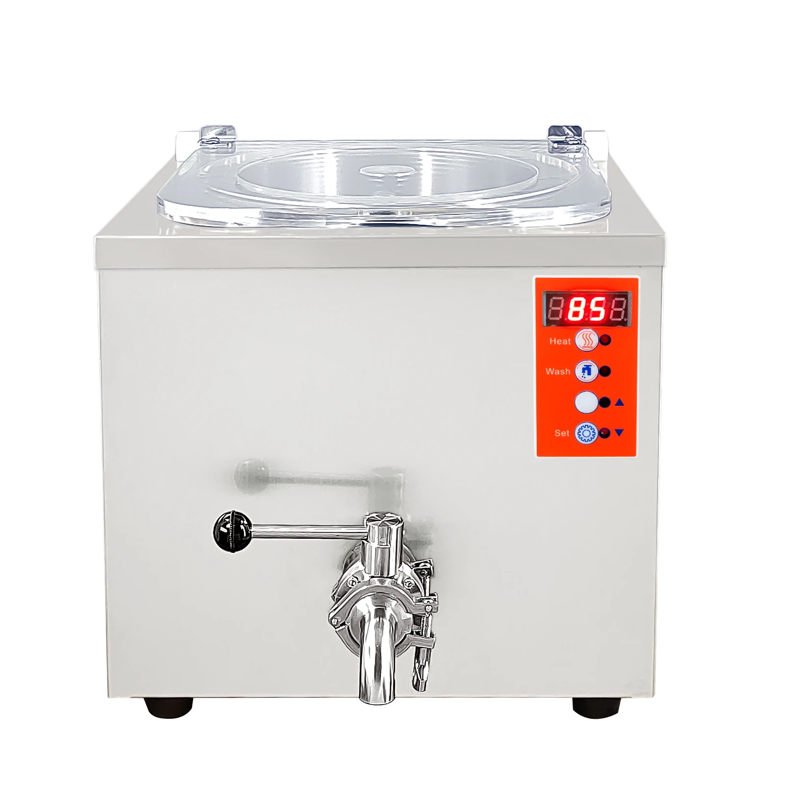 MIni Desktop Milk Gelato Ice Cream 60 to 85 Degree Pasteurization Pasteurizer Machine with Ratary Mixer