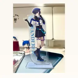 Genshin Impact Wanderer Anime Figure Acrylic Stand Model Plate Desk Decor Standing Sign Fans Gift