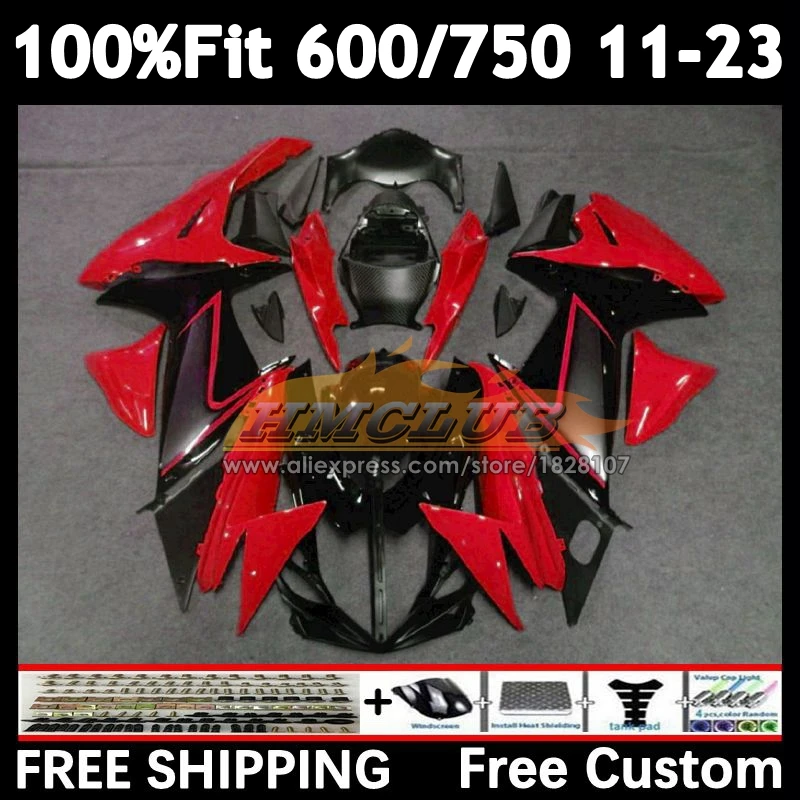 Body For SUZUKI red black GSXR 600 750 2018 2019 2020 2021 2022 2023 17No.99 K11 GSXR600 GSXR750 18 19 20 21 22 23 24 Fairing