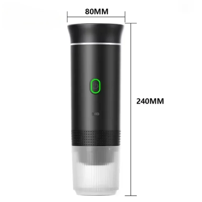 ماكينة قهوة اسبريسو كهربائية محمولة للسفر والسيارة والمنزل ماكينة صنع القهوة للتخييم 3 في 1 ماكينة صنع القهوة بمسحوق الكبسولات #5