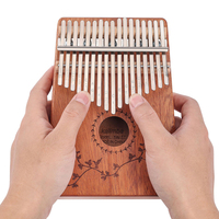 Muspor Kalimba 17-key Mahogany Thumb Piano Kalimba Finger Piano Musical Instrument For Performance Recording Wholesale