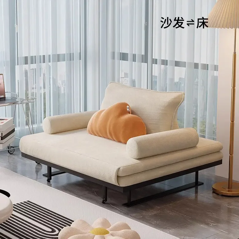 No bedside folding sitting and lying dual-purpose telescopic multi-functional small apartment living room balcony single