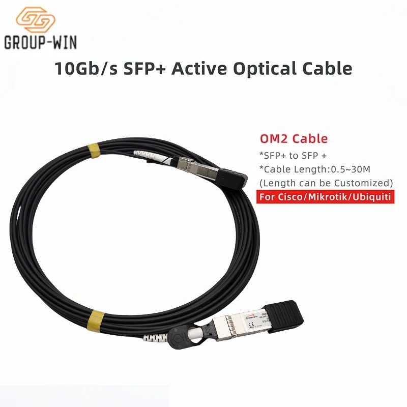 

Оптический кабель AOC 10G SFP+ - SFP+ OM2 LSZH, 3м/5м/7м/10м/20м, для Cisco, MikroTik, Ubiquiti, TP-Link