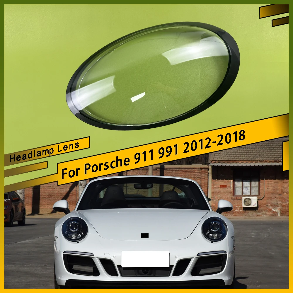 

Auto Light Caps Car Headlamp Cover Transparent Lampshade Headlight Shell Replace Original Lens For Porsche 911 991 2012 - 2018