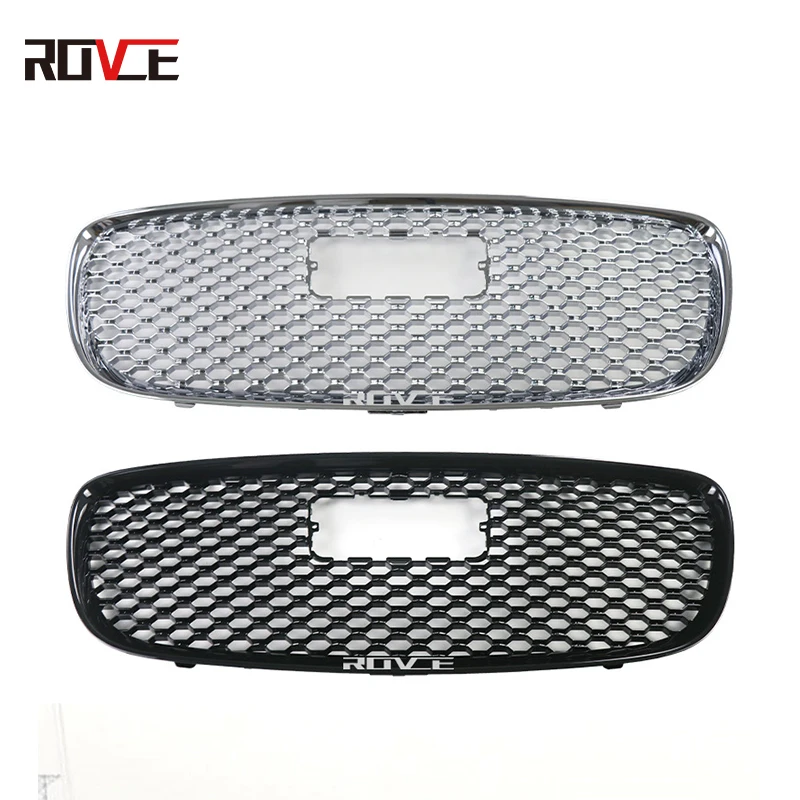 ROVCE Front Bumper Grill For Jaguar XF XFL 2016-2019 Square High Configuration ACC Grills T2H3979 T2H3983 Car  Accessories