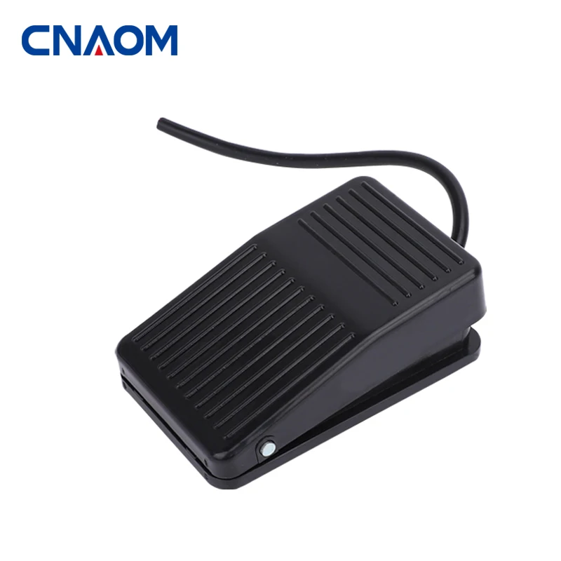 CNAOM SPDT Nonslip Momentary Electric Power Foot Pedal Switch TFS-1 FS-1 10cm Wire Momentary Electric Power Foot Pedal Switch