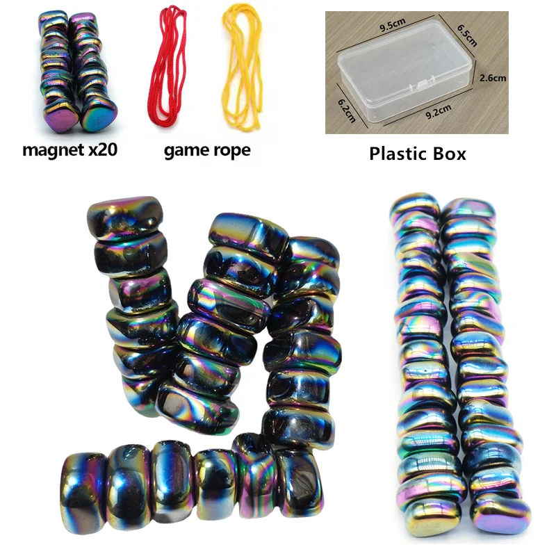 Colorful Polishing Irregular Lodestone Magnet Energy Block Relieve Stress Fun Magnetic Sticker Fridge Magnet Palm Stone Crafts