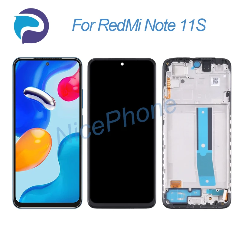 For RedMi Note 11S LCD Screen + Touch Digitizer Display 2400*1080 2201117SG/SI/SY/SL For RedMi Note 11S LCD Screen Display