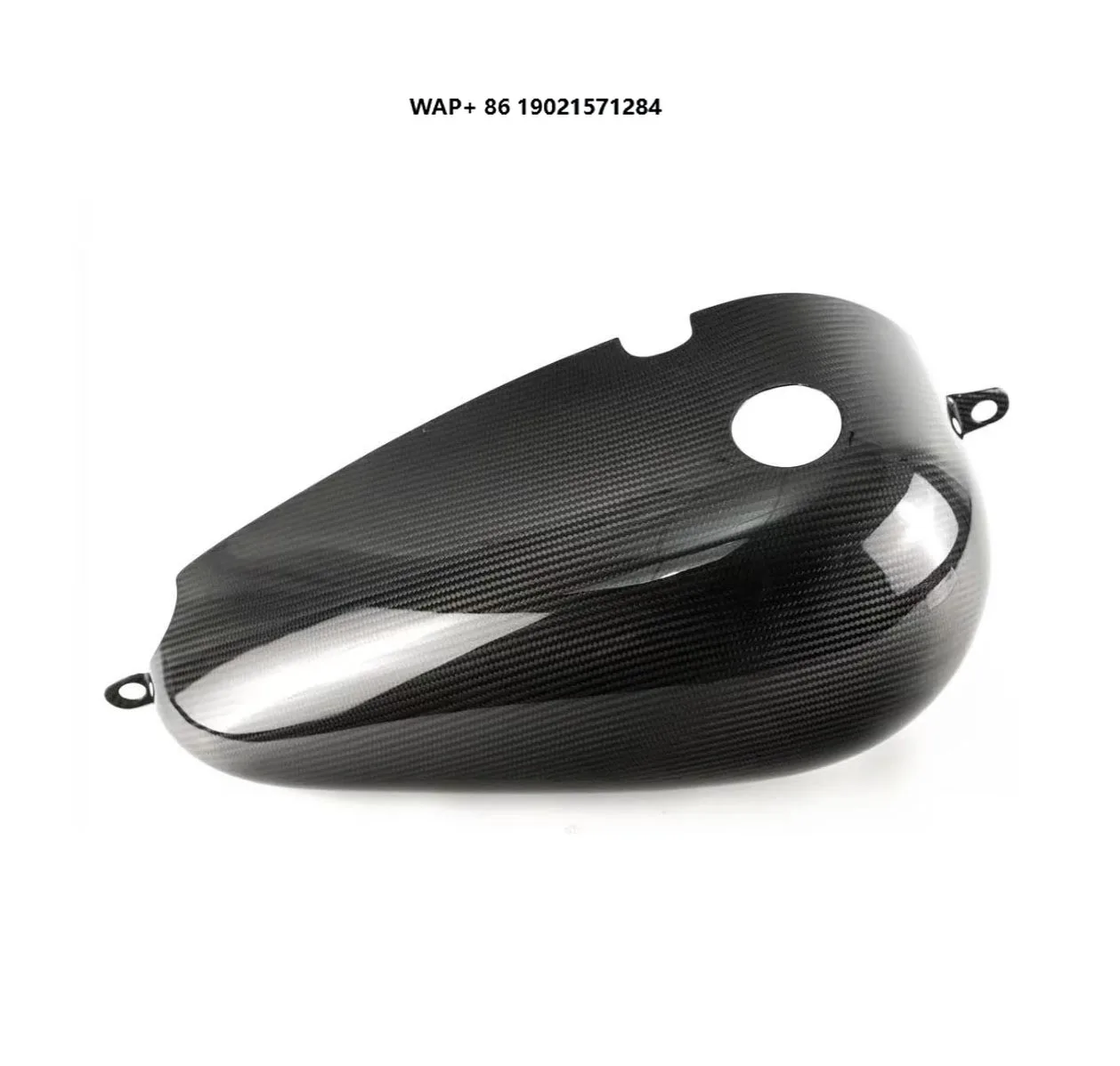 The Motorcycle Accessory Carbon Fiber 3K Twill Glossy Fuel Tank Cover for Harley Low Rider ST 2018+ Models