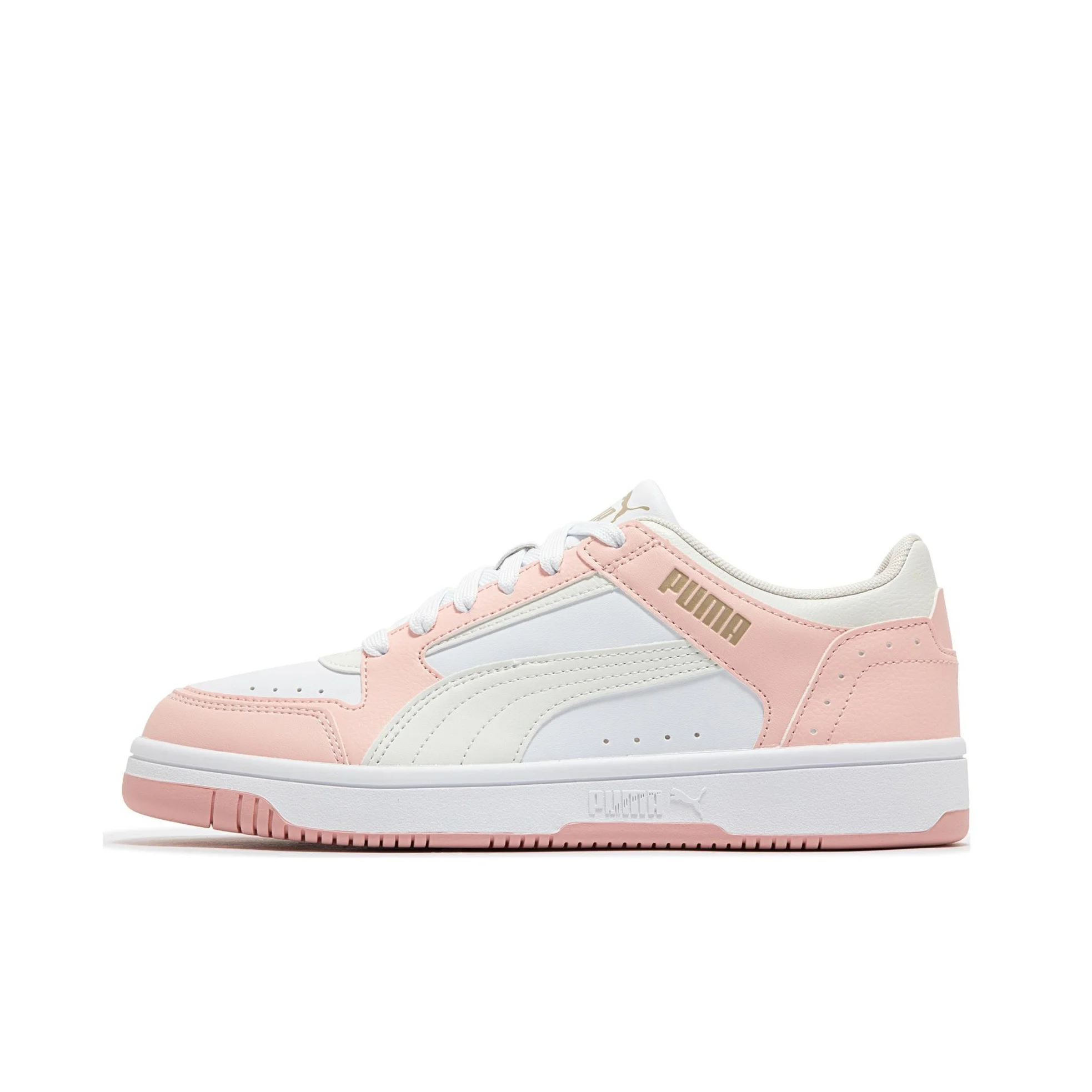 PUMA Rebound Joy Comfortable Cushioning Low top Skateboard Shoes Unisex Pink White 380747-28