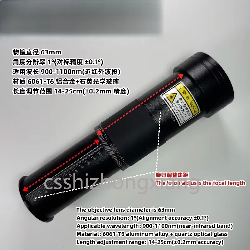 Handheld Double-Sided Nano Coated Pump Source 100m Condenser High Temp Resistant Quartz Lens for Laser Equipment