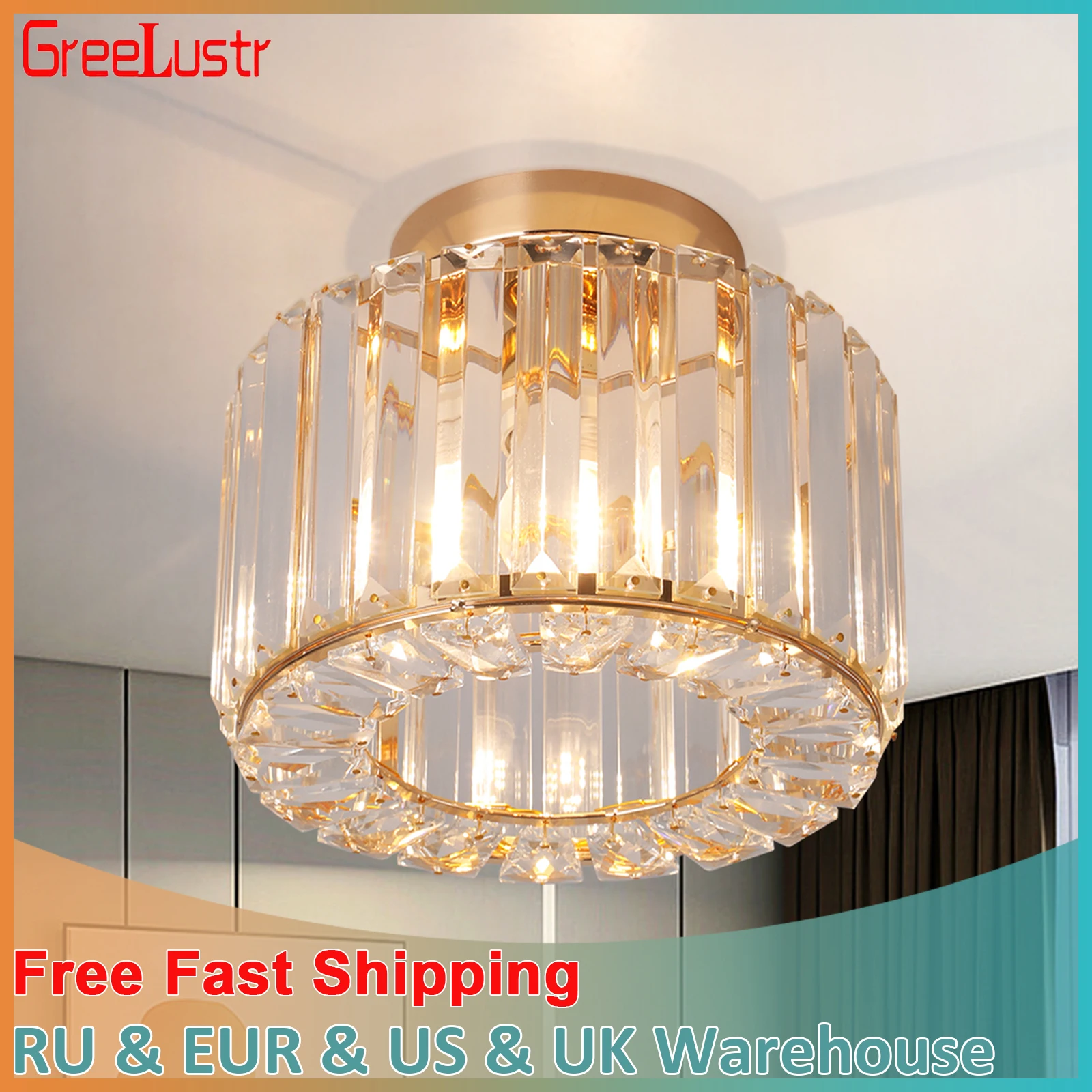 

Modern Pendant Light Glass Led Chandelier Ceiling Lamp Living Dining Room Nordic Aisle Decor Balcony Corridor Hanging Fixture