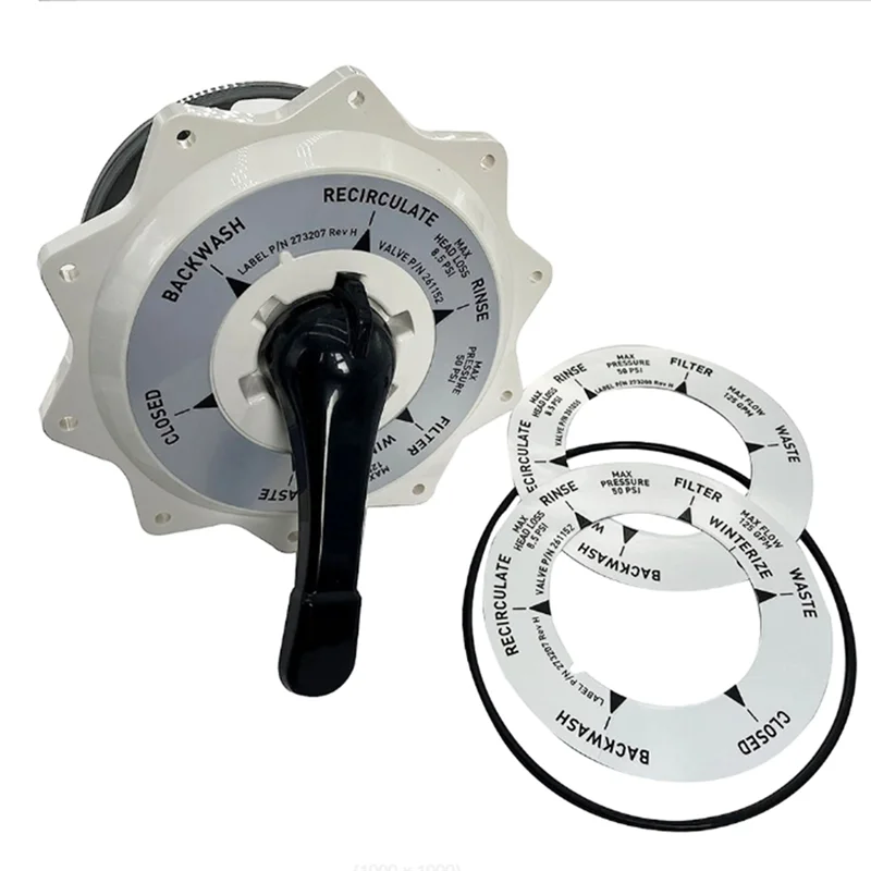 

ABKU-270067 2-дюймовый верхний клапан в сборе для многопортовых клапанов Pentair Hiflow с верхним и боковым креплением для бассейна/Spa