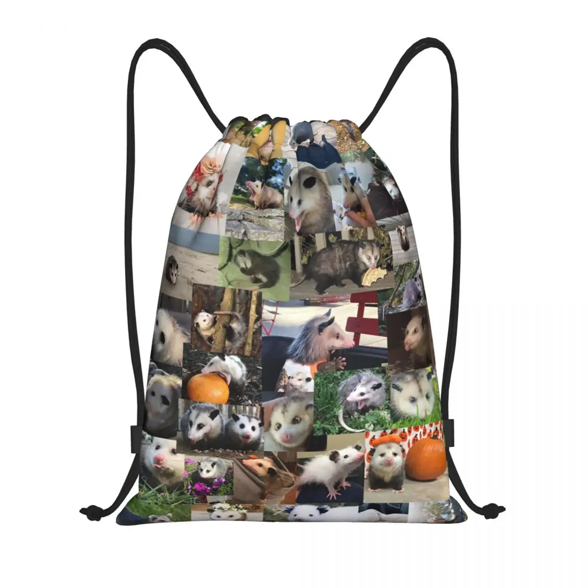 Custom Ultimate Opossums Drawstring Bag Men Women Lightweight Animal Pet Sports Gym Storage Backpack