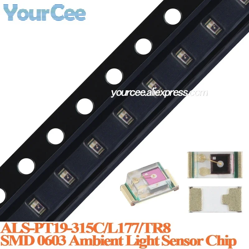 200pcs/5pcs ALS-PT19-315C/L177/TR8 ALS-PT19-315C Ambient Light Sensor Chip IC SMD0603 Package 0603