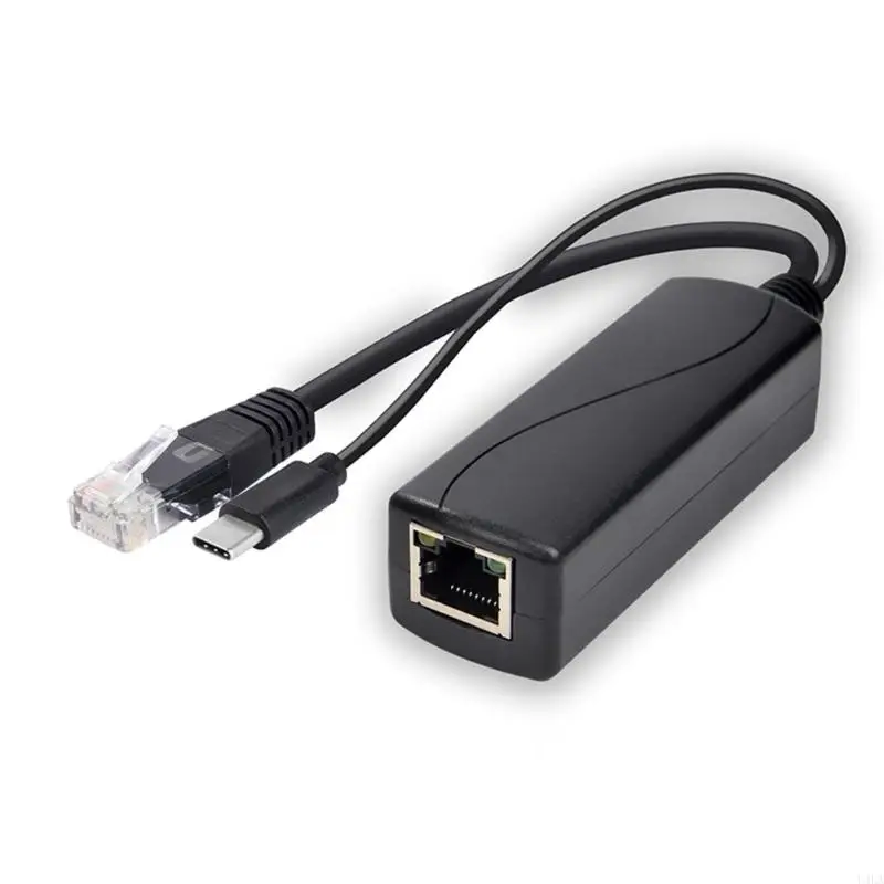 U4LA POE Splitter 48V إلى 5V MicroUSB Type C كابل محول الطاقة عبر إيثرنت