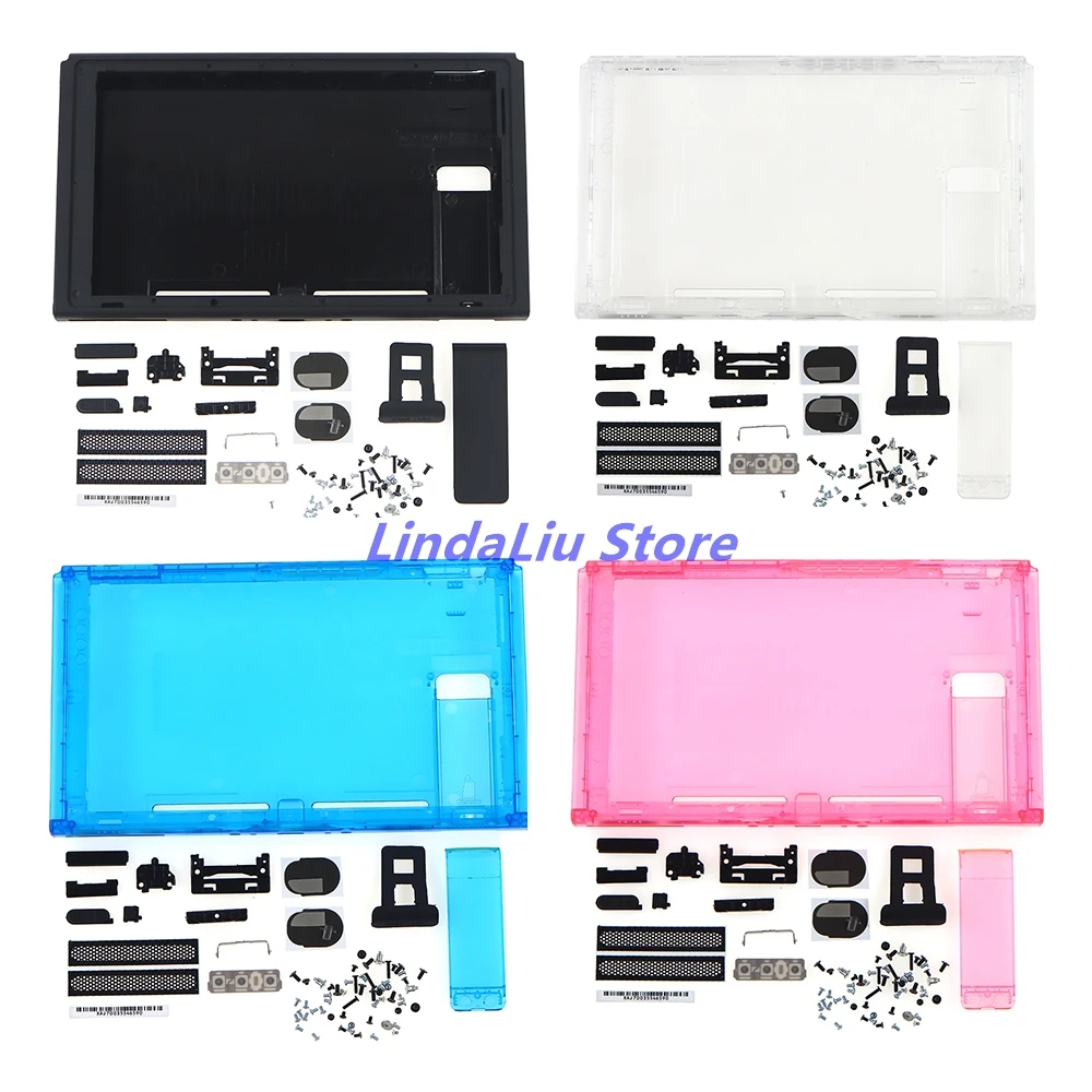 

5Set Replacement Upper & bottom Faceplate Housing Shell Cover Case With full Set Button for NS switch