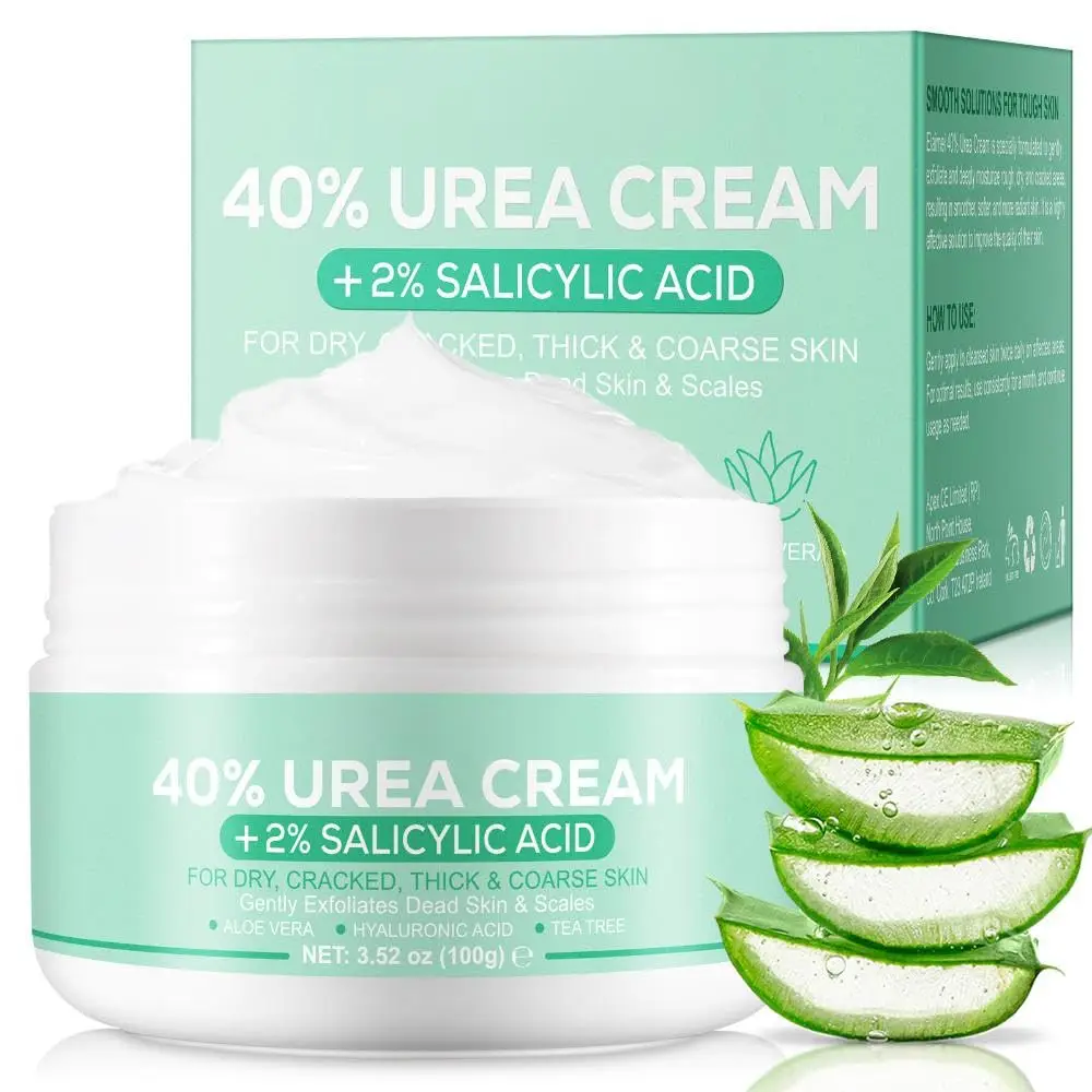 

40% Urea Cream + 2% Salicylic Acid – For Dry, Cracked, Thick & Coarse Skin – Hydrates, Exfoliates & Reduces Calluses – 100g
