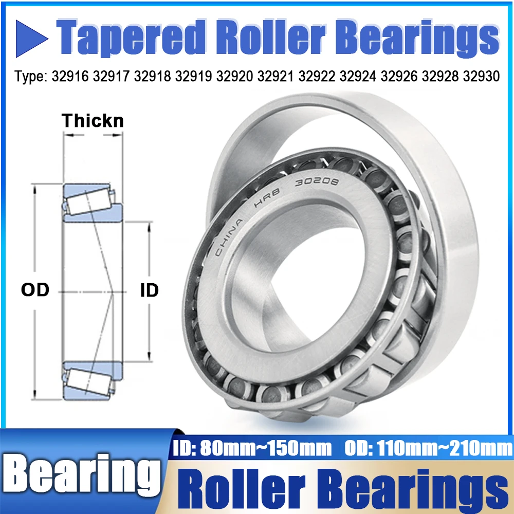 

1pcs High Quality Tapered Roller Bearings 32916 32917 32918 32919 32920 32921 32922 32924 32926 32908 32930 Tapered Bearing