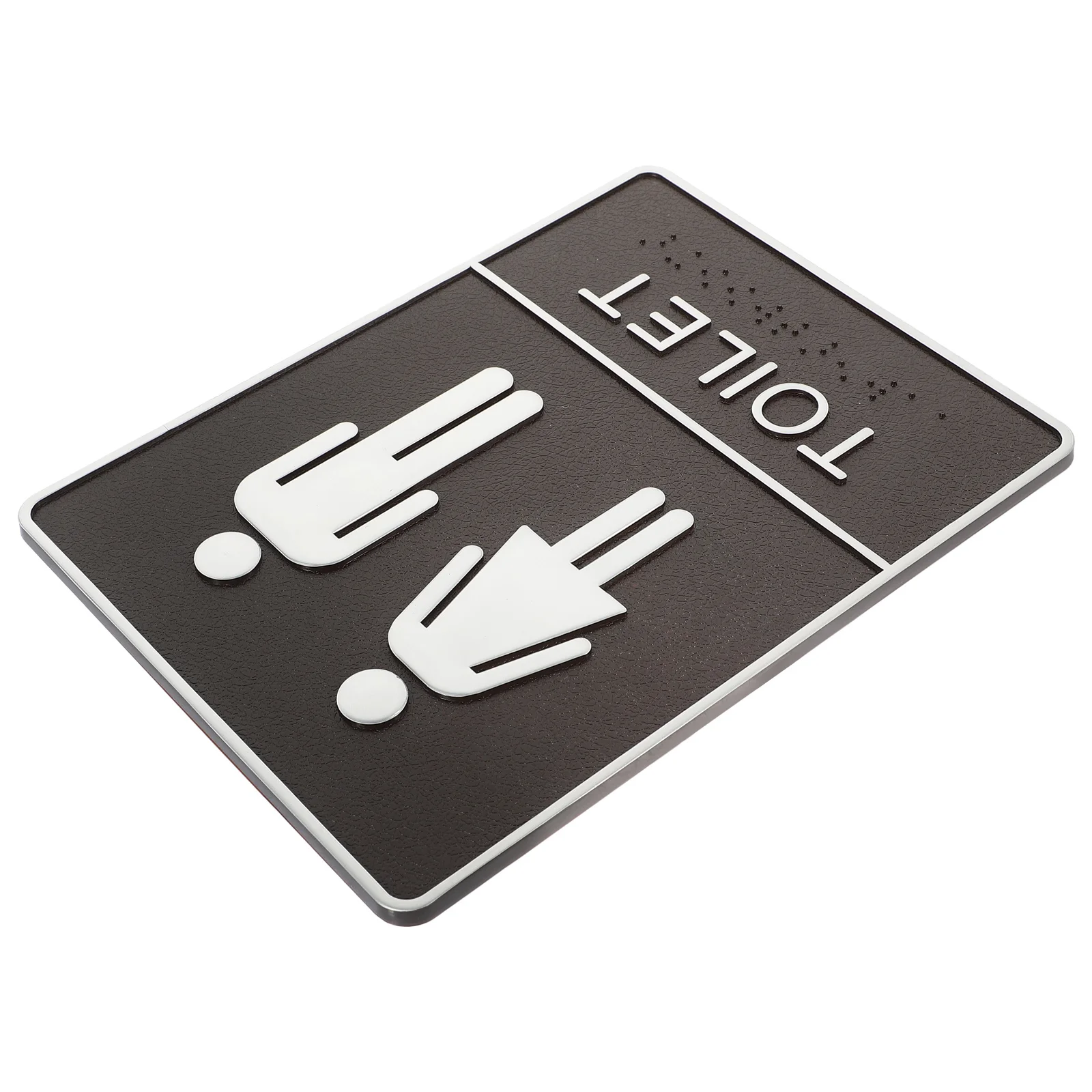 Samoprzylepna tabliczka ABS do łazienki, znak na drzwi toalety do domu, hotelu, sklepu, tabliczka identyfikacyjna do toalety