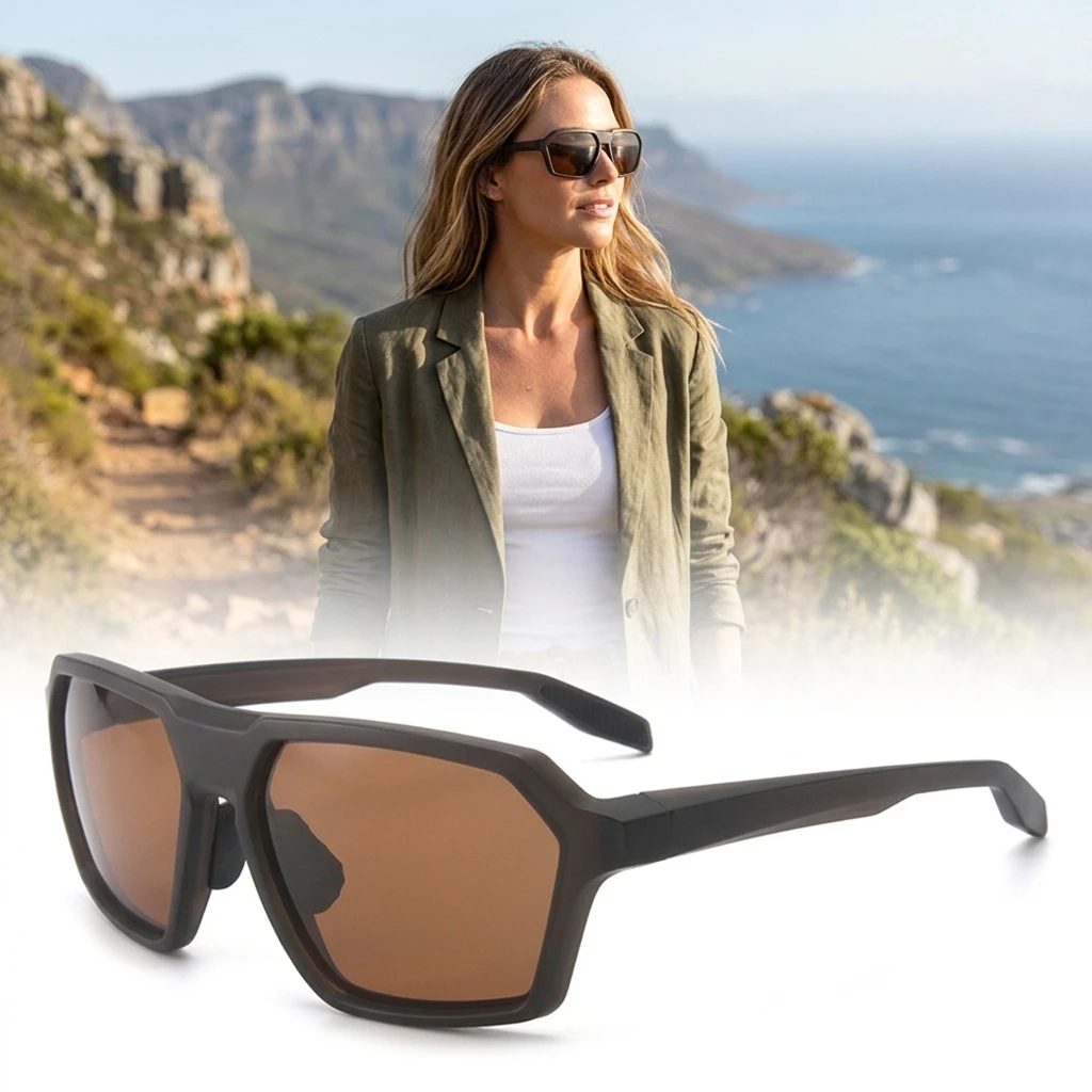 

Unisex Polarized Sports Sunglasses TR90 Frame Driving Cycling UV400 Anti-Glare Outdoor Fashion Square Eyewear