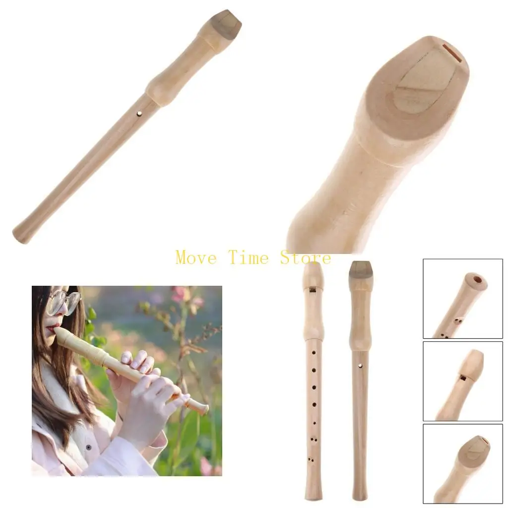 

92ME персиковое дерево, блокфлейта сопрано в немецком стиле, ключ C, 8 отверстий, со стержнем для чистки и сумкой для переноски,