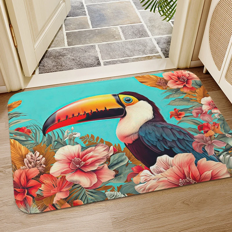 Brid Entrance Door Doormat Non-slip Kitchen Foot Mat Balcony Bedroom Rug Slip-resistant Interior Home Decor Items Hallway Carpet