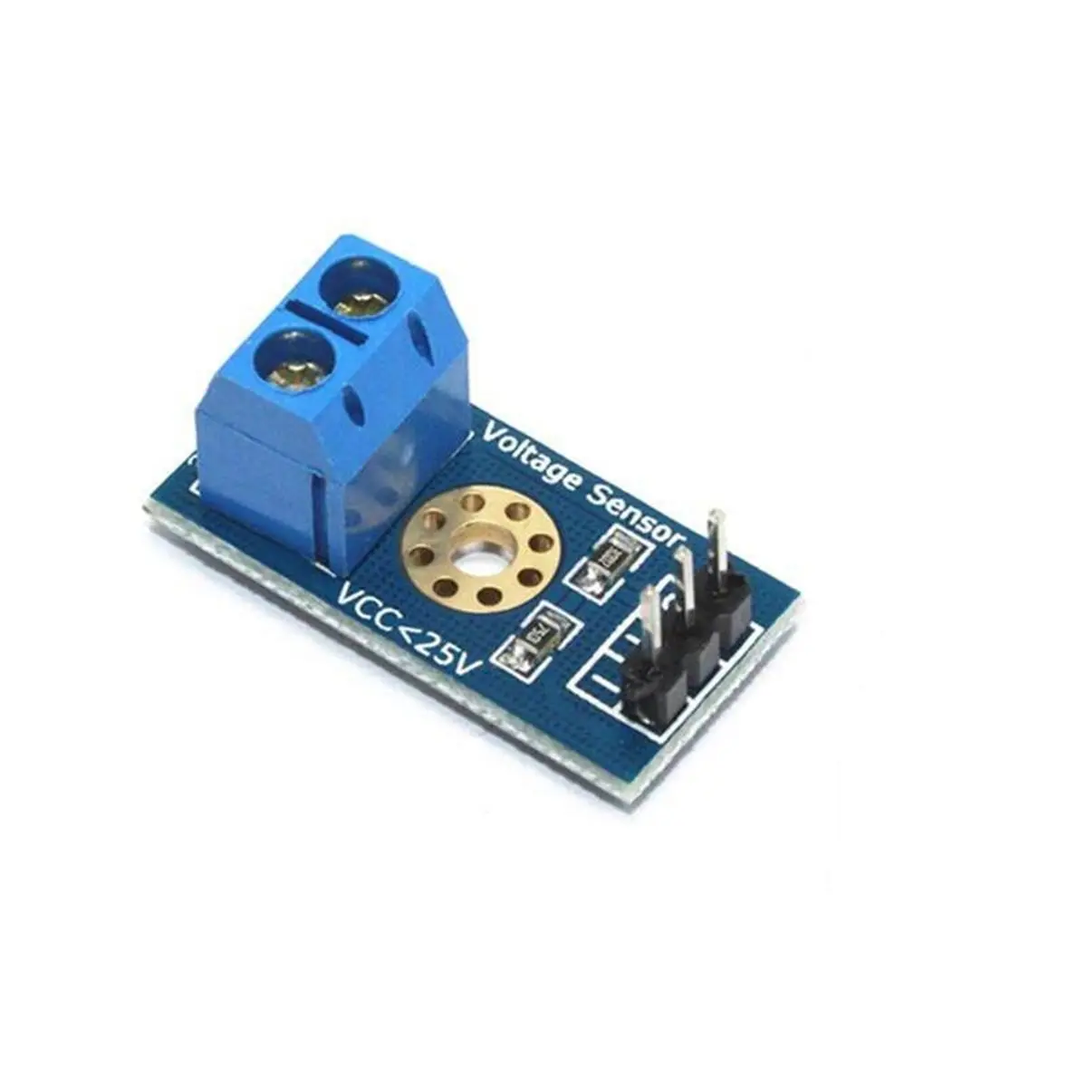 10Pcs DC 0-25V Voltage Sensor Detection Module, Analog Voltage Divider Board for Microcontroller ADC Input