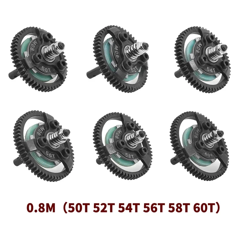 Steel M0.8 50T 52T 54T 56T 58T 60T Spur Gear for Trxs Slash Bandit Rustler Stampede 2WD RC Car Upgrade Parts