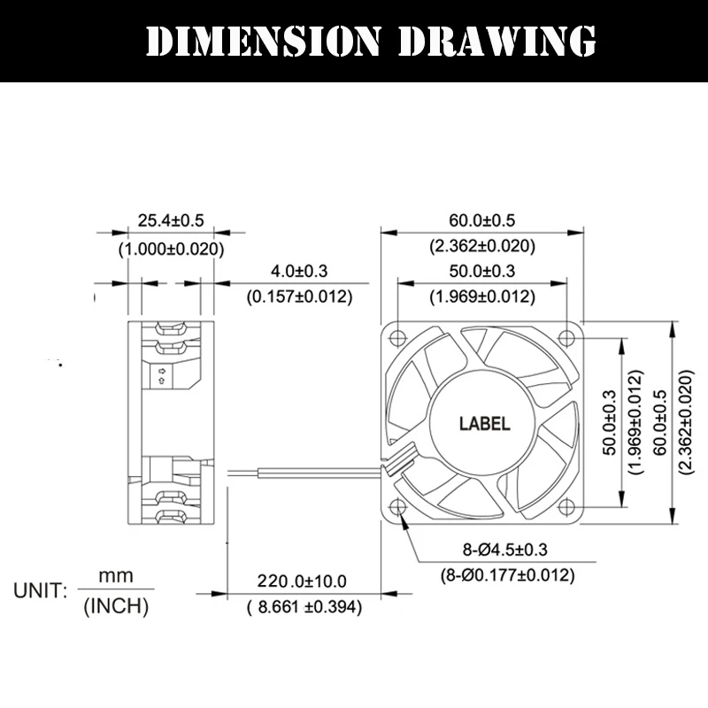 2 Pieces DC 24V 12V 60x60x25mm 60mm Ball Bearing Axial Brushless Printer Cooler Fan 60mmx25mm 6cm Heatsink Cooling Fan