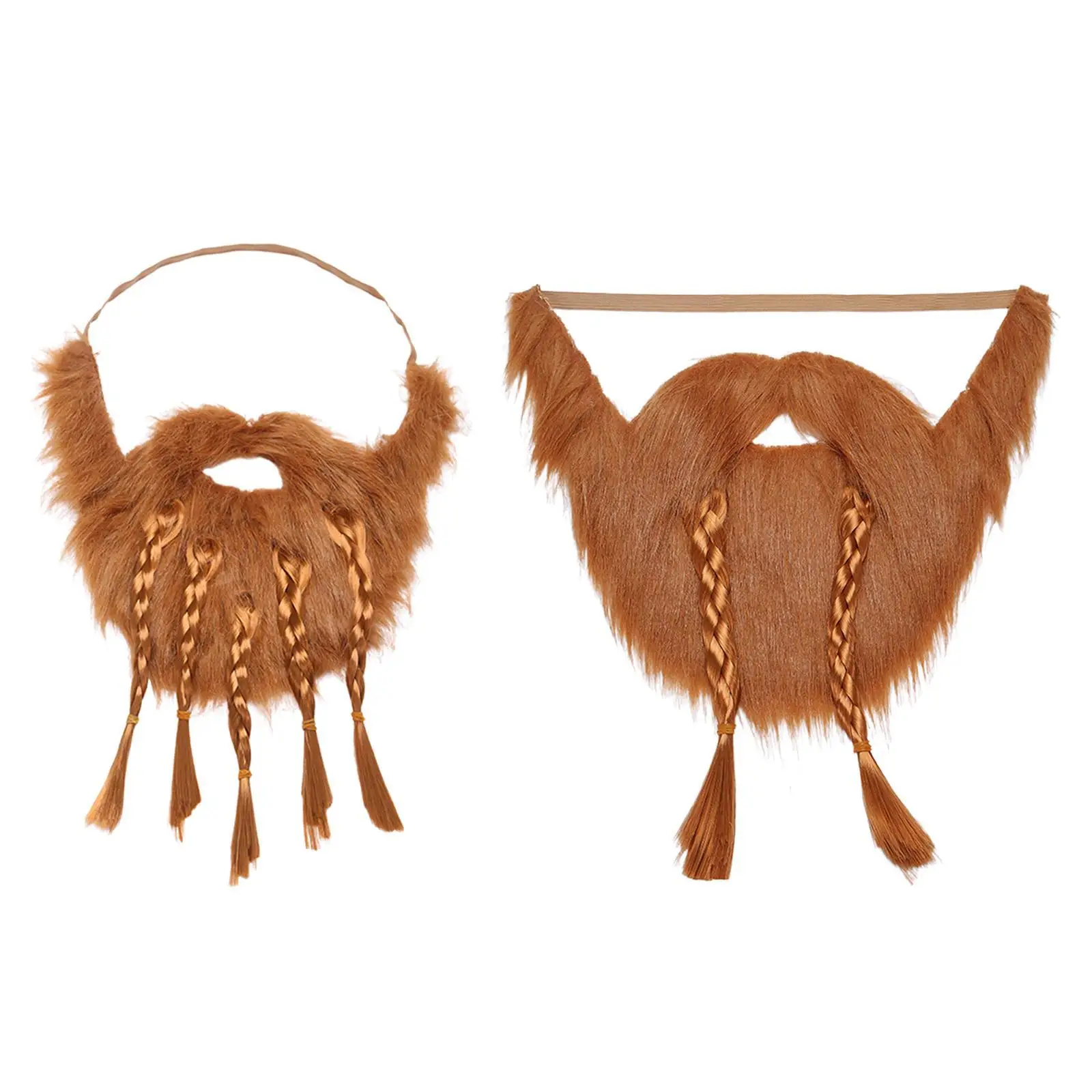 Realistic Fake Beard Polyester Costume Accessory for Men Masquerade Halloween Party and Cosplay Disguise