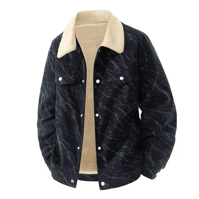 

Men's Thick Casual Coat High Quality Lapel Trend Spring Autumn Jacket 2025 winter New style jackets Middle-aged Dad coat