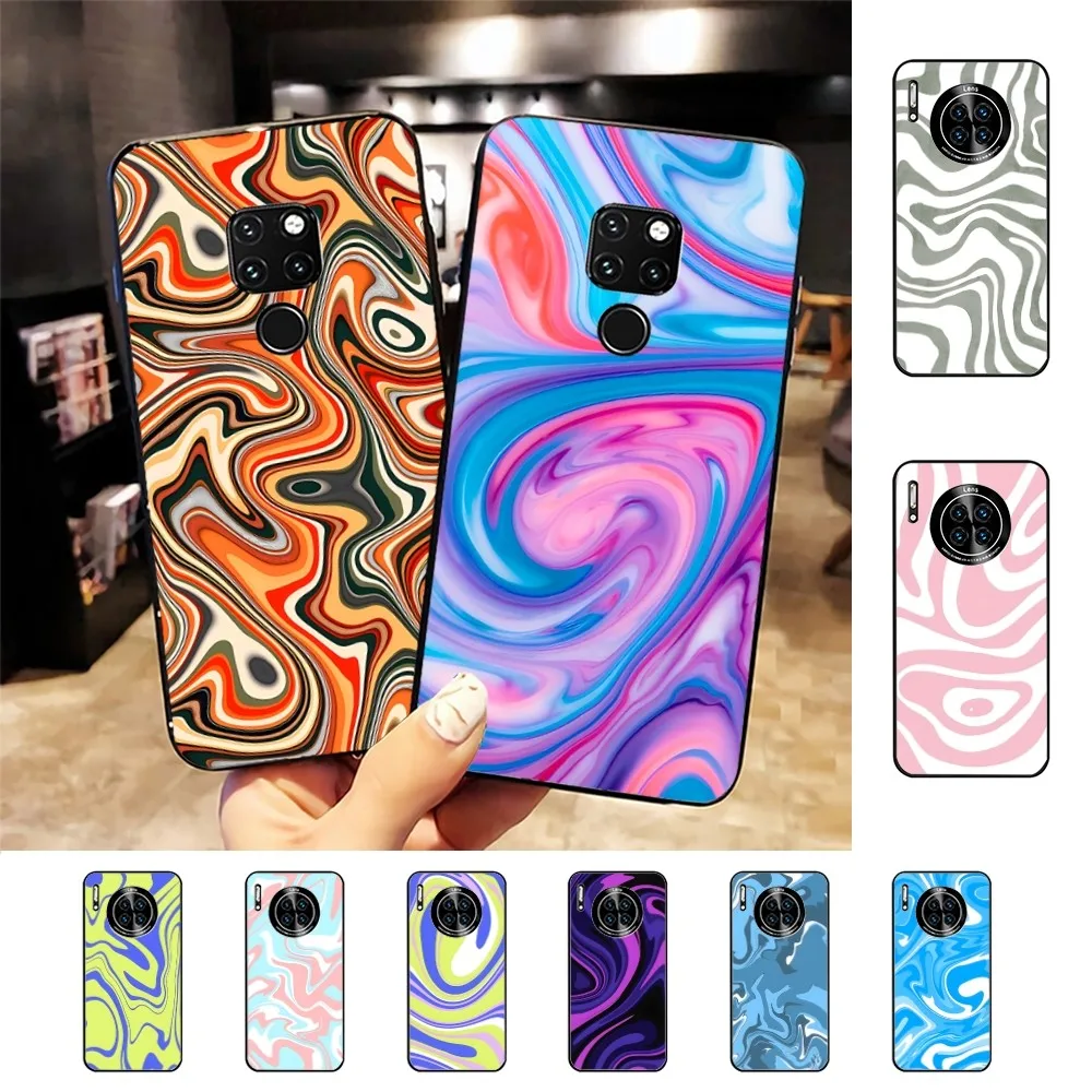 Abstract Swirl Pattern iphone case For Huawei Mate 10 20 30 40 50 lite pro Nova 3 3i 5 6 SE 7 pro 7SE