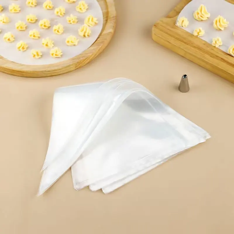 

200 Transparent Thickened Piping Bags for Chocolate Melting Cream Piping Bags for Cream Are Suitable for Making Birthday Cakes