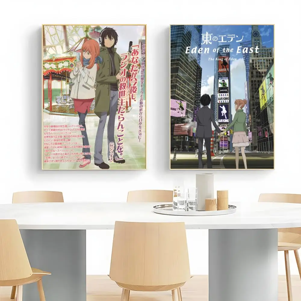 thrilling anime E-Eden of the East Poster Wall Art Print Decorative Mural Home Decor Gift Unframed