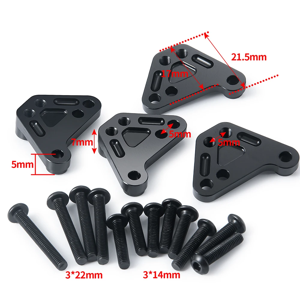 AXSPEED 4PCS Metal Shock Towers Front & Rear Heighten Shocks Mount for 1/10 RC Crawler MAXX WideMAXX #89086-4 Parts