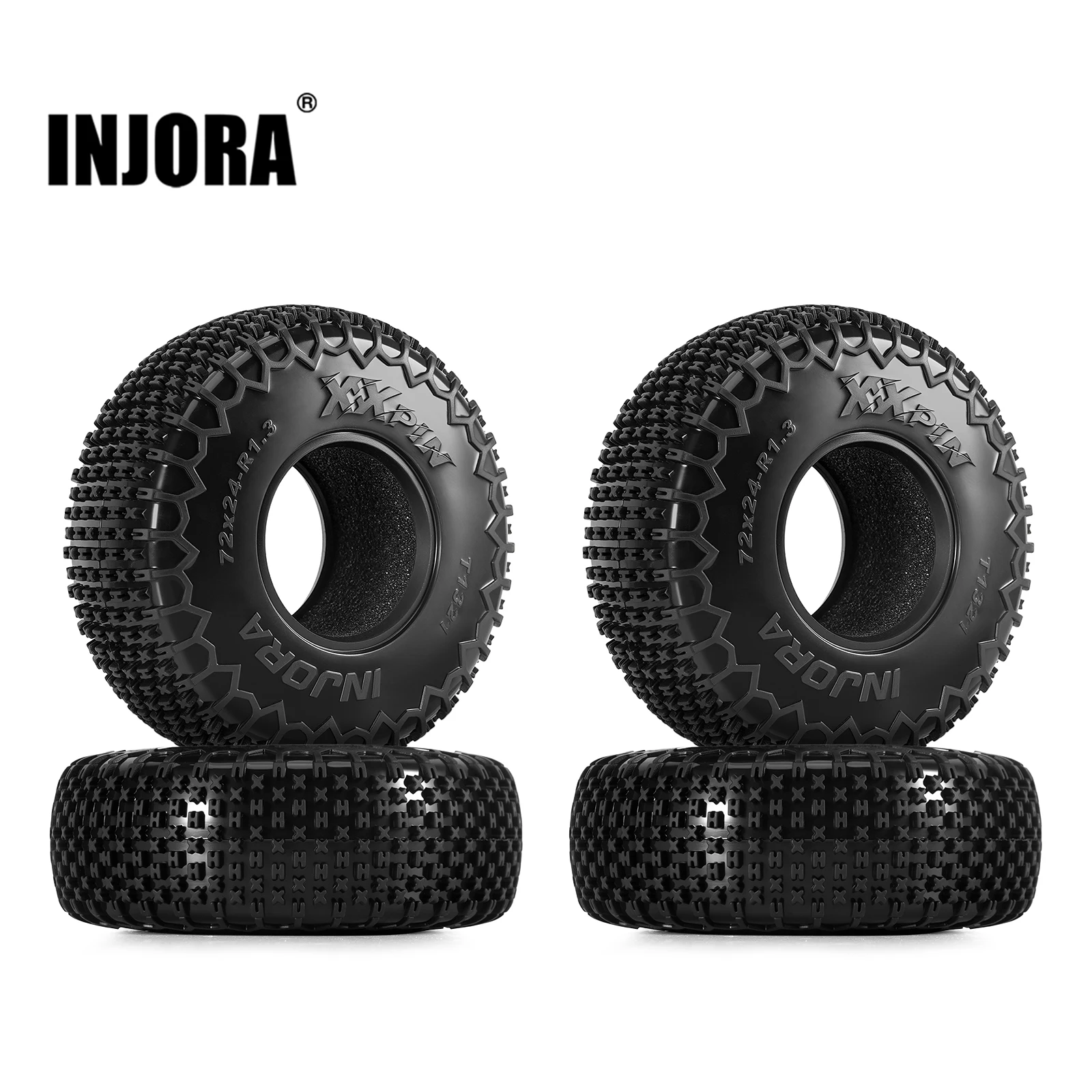 INJORA 1,3" 72*24mm XHX Pin V2 Reifen (T1321) (4)