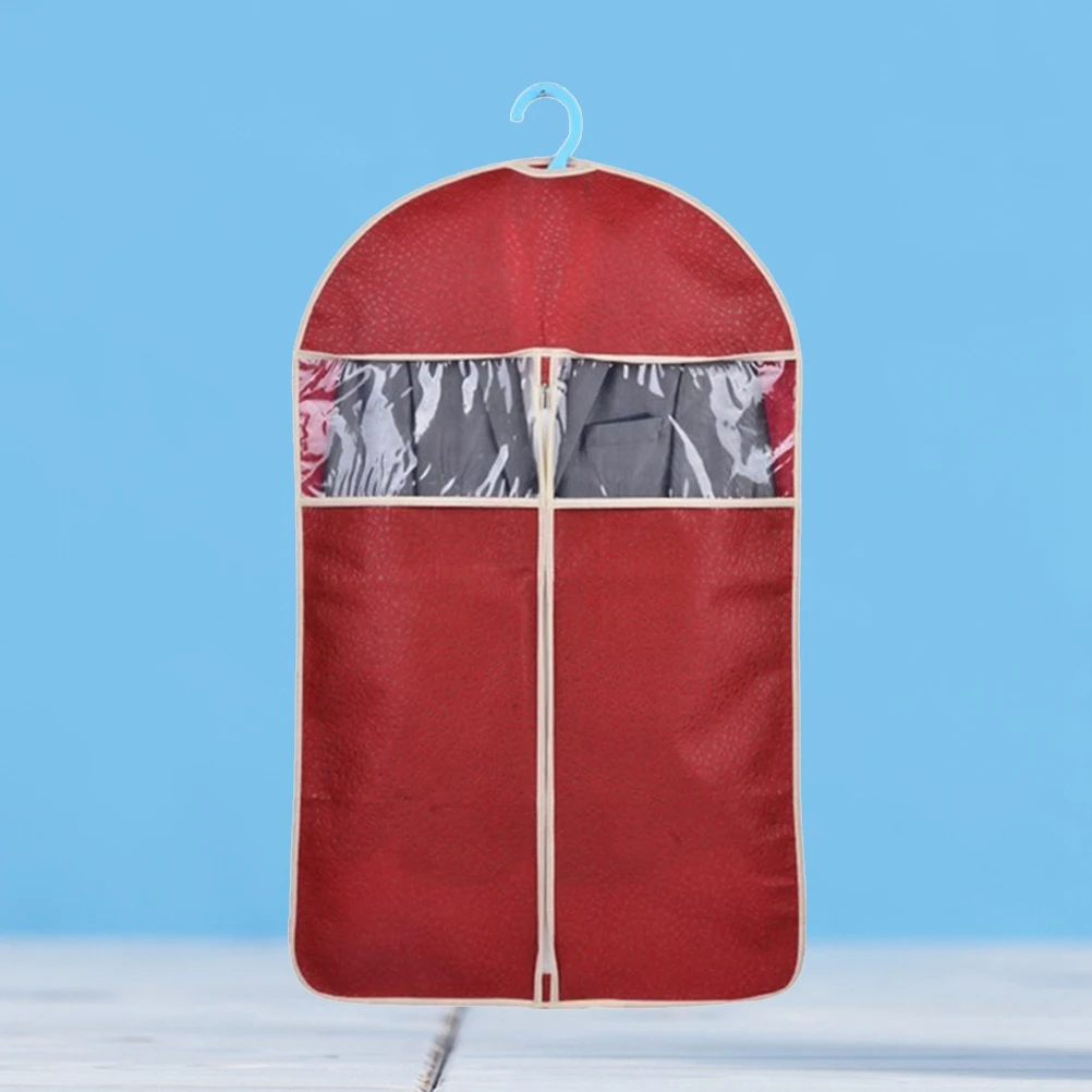 

High-End Clothes Cover Suit Storage Bag Garment Organizer Waterproof Dustproof Moth Resistant Transparent Window For Suits