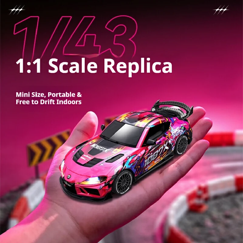 Jingxiaochuang JXC 1087x Supra Professional Full Scale RC Car Simulation Electric Remote Control Drift Flat Sports Car Model