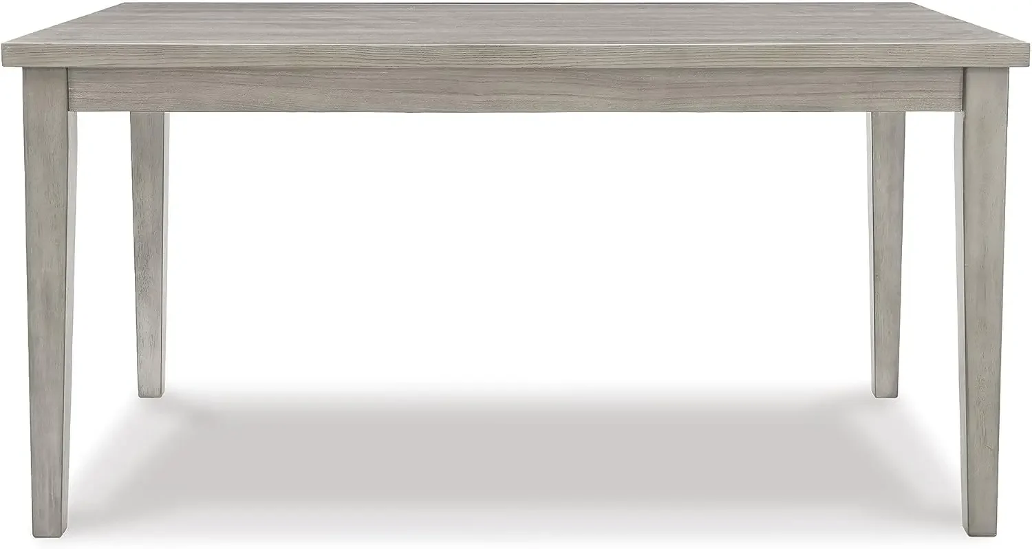 Design by Ashley Parellen Modern Farmhouse Rectangular Dining Room Table, Gray
