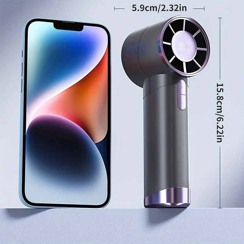 Portable Mini USB Rechargeable Handheld Fan with Rapid Cooling Technology for Outdoor Camping, Office, Travel, Quick Cooling Fan