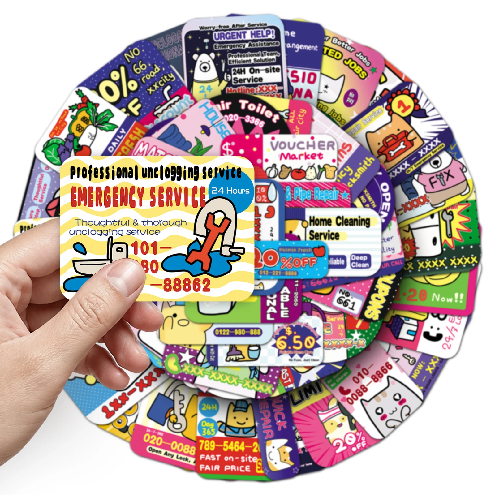 

10/50PCS Small Advertisement Graffiti Stickers Fun Logos Meme DIY Toys for Bottle Scrapbook Travel Bag Aesthetic Decals